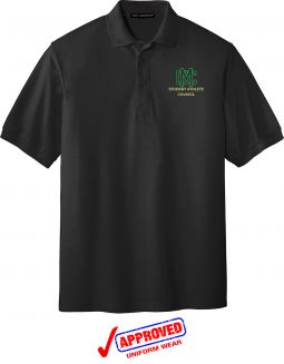 Port Authority Adult / Youth Silk Touch Polo, Black